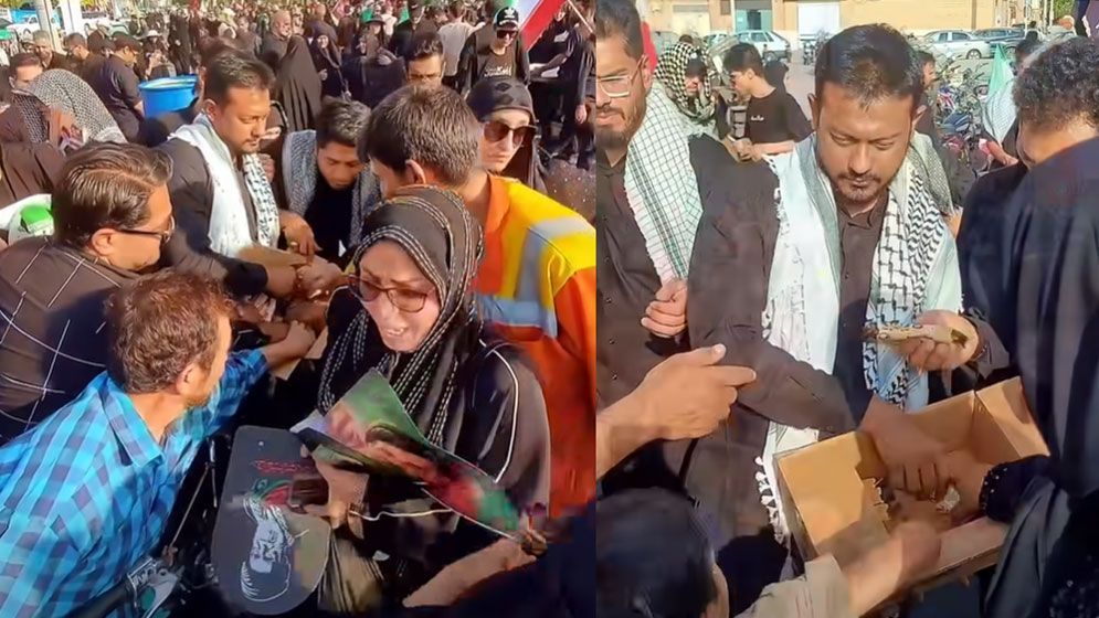 খামেনির শোকানুষ্ঠানে খাবার বিতরণ করলেন নাসীরুদ্দীন পাটওয়ারী